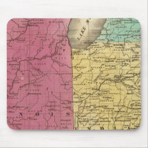 Western States with inset map of Upper Michigan Mouse Mat