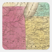 Western States with inset map of Upper Michigan