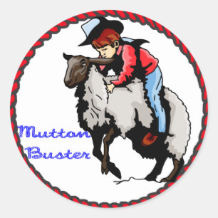 Western Sticker Mutton Buster