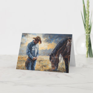 Western Strength in Support Like Cowboy Boots Card