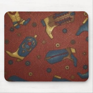 Western Style Boots Mousepad