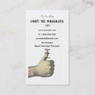 Western style business card