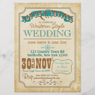 Western Style Invitation