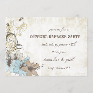 Western style party invitation