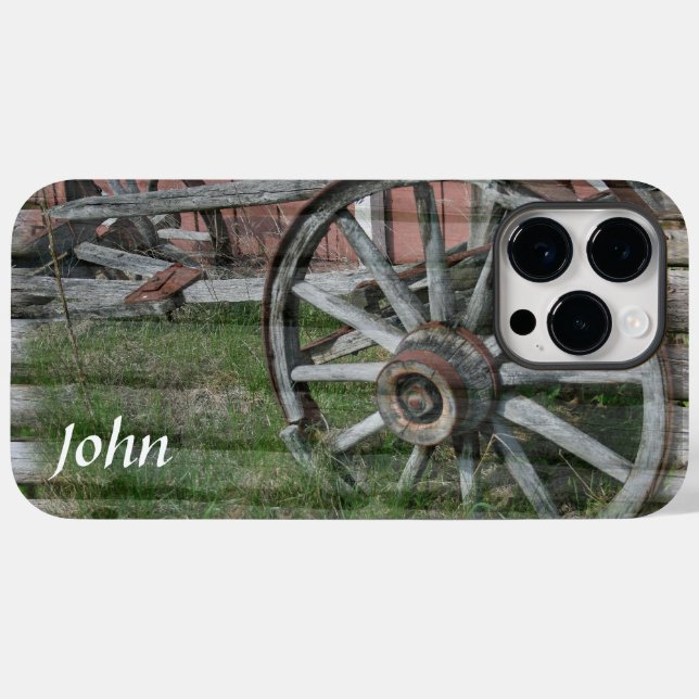 Western Style Rustic Wagon Wheel Case-Mate iPhone Case (Back (Horizontal))