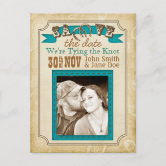 Western Style Save the Date Cards