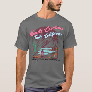 Western Summer Heads Carolina Tails California  T-Shirt
