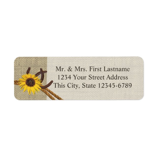 Western Sunflower and Horseshoes (Front)