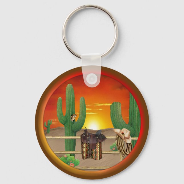 Western Sunrise Key Ring (Front)