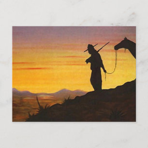 WESTERN SUNSET SILHOUETTE RETIREMENT PARTY INVITE