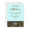 Western Sweet 16 Invitation Blue Star Brown