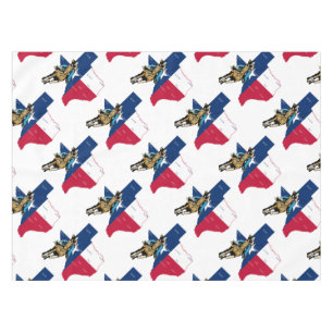 Western Table Cloth Texas Cowgirl Print