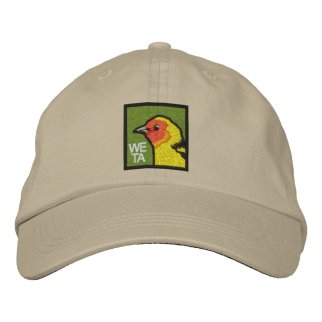 Western Tanager (non-distressed) Embroidered Hat (Front)