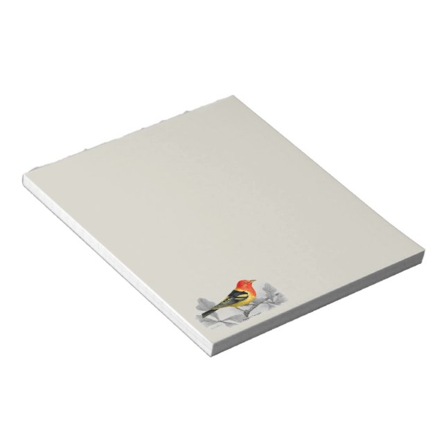 Western Tanager Notepad (Angled)