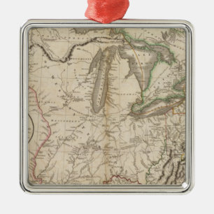 Western Terr, Kentucky, Pennsylvania, etc Metal Tree Decoration