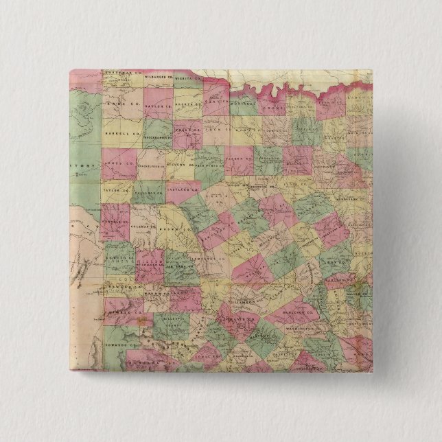 Western Texas 15 Cm Square Badge (Front)