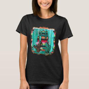 Western Texas Cactus Serape Cowgirl Rodeo Horse Gi T-Shirt