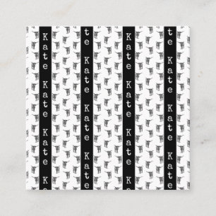 Western Texas Longhorn Bulls CUSTOM NAME & COLOR Calling Card