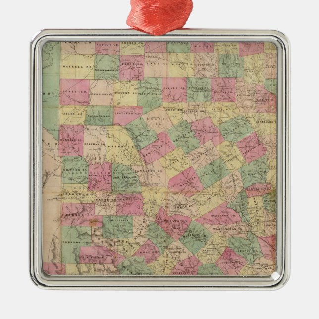 Western Texas Metal Tree Decoration (Front)