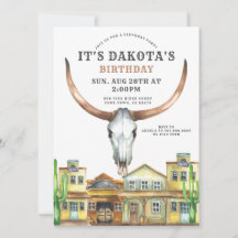 Western Theme Cowboy Cowgirl Birthday Party 