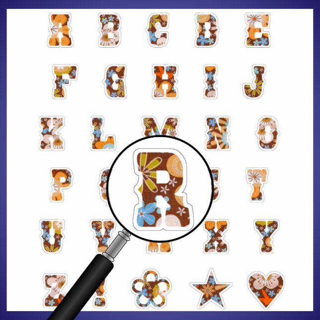 Western Theme Floral Monogram | Alphabet Letters (Creator Uploaded)