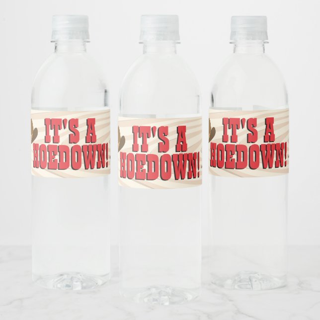Western theme Food and Beverage Label Set (Bottles)