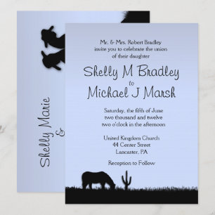 Western Theme Wedding Invitation