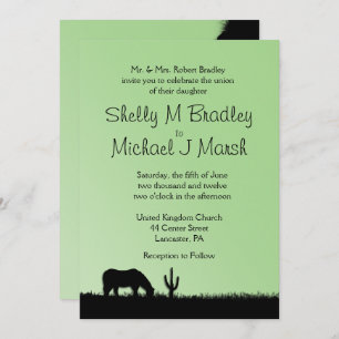 Western Theme Wedding Invitation