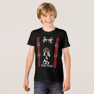 Western Theme with Cow print Cowboy 2nd Birthday Tri-Blend Shirt