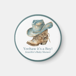 Western Themed Baby Shower Favour Magnet