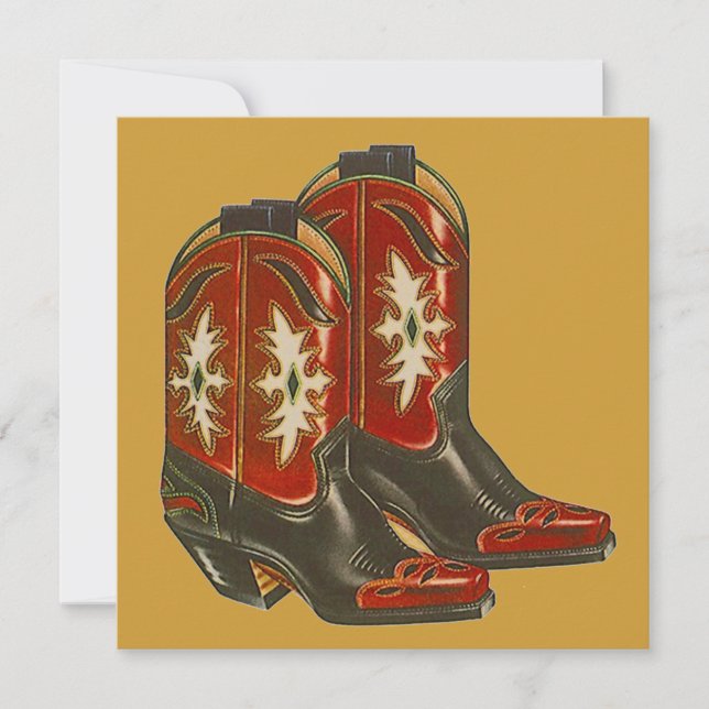 WESTERN THEMED PARTY INVITATION ~ EZ2 CUSTOMIZE (Front)