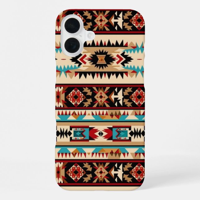 Western tiled pattern lovers  iPhone case (Back)