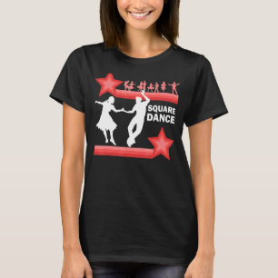 Western Traditional Square Dance Retro Dancing T-Shirt