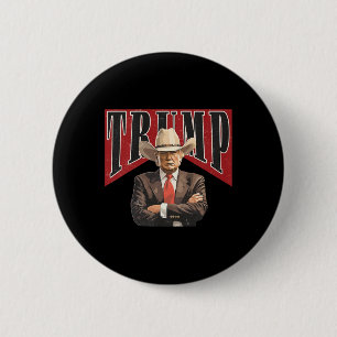 Western Trump Cowboy Tee Take America Back Trump D 6 Cm Round Badge