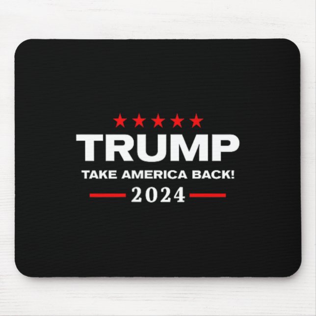 Western Trump Cowboy You Missed Trump 2024 Usa Fla Mouse Mat (Front)