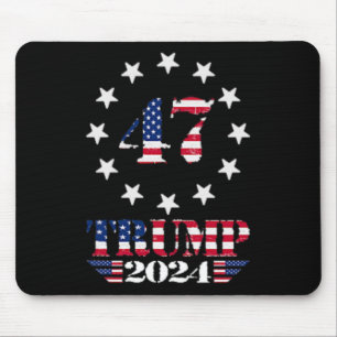 Western Trump Cowboy You Missed Trump 2025 Usa Fla Mouse Mat