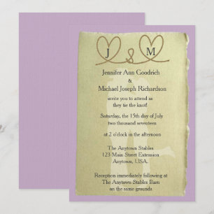 Western Tying The Knot Customisable Colour Wedding Invitation