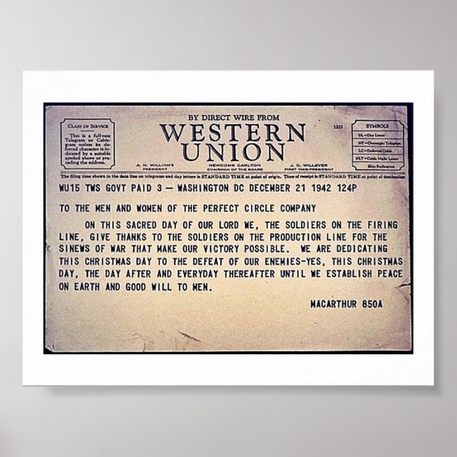 Western Union Poster (Front)
