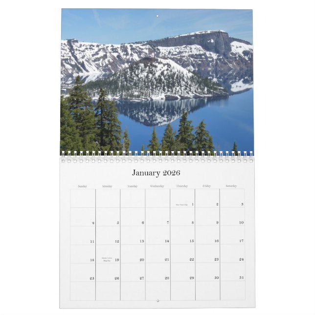 Western United States 2014 Calendar (Jan 2026)