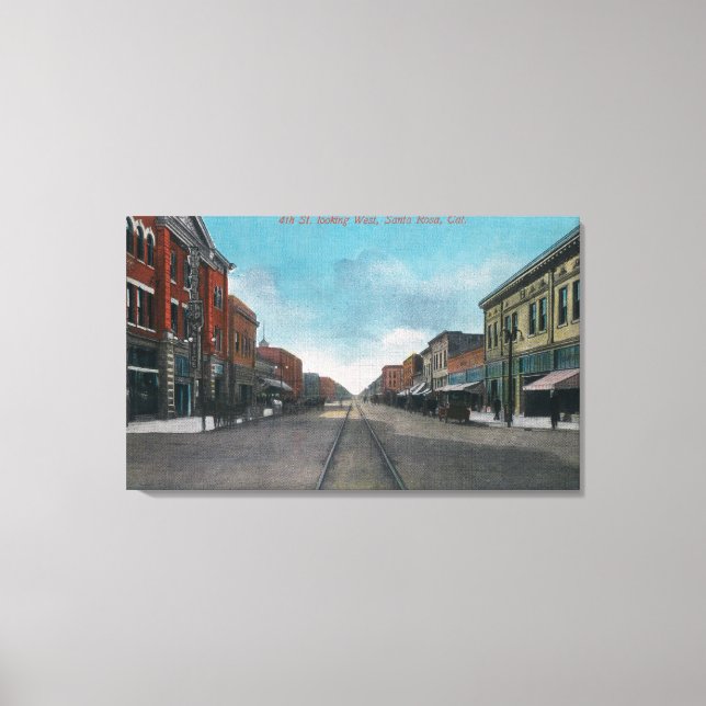 Western View from Fourth Street # 2 Canvas Print (Front)