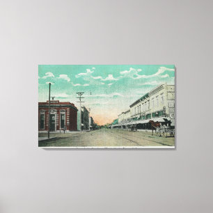 Western View from Fourth StreetSanta Rosa, CA Canvas Print