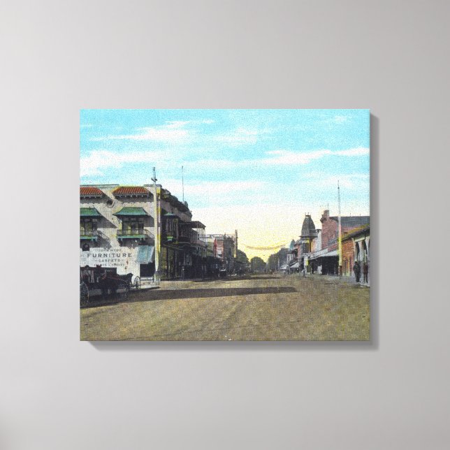 Western View from Main StreetVisalia, CA 2 Canvas Print (Front)