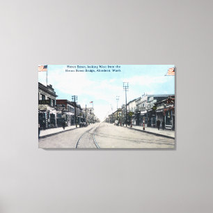 Western View of Heron Street from Bridge Canvas Print