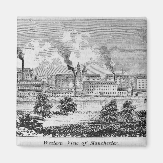 Western View of Manchester Magnet (Front)