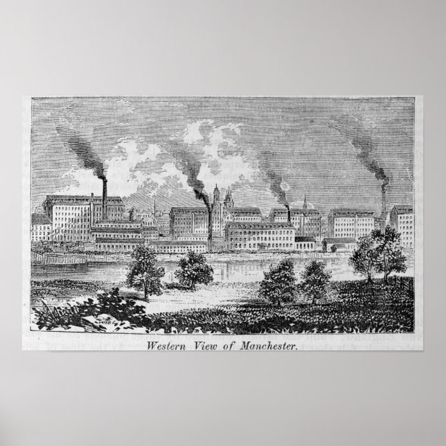 Western View of Manchester Poster (Front)