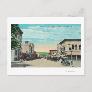 Western View of Sherman Avenue Postcard