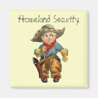 Western Vintage 1912 Fun Lil' Cowboy Fridge Magnet