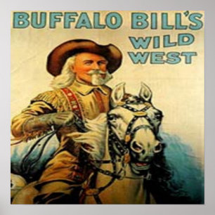 Western Vintage Buffalo Bill Art Print