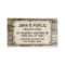 Western Vintage Business Cards