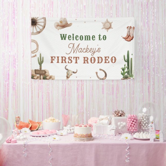 Western Vintage Cowboy Rodeo Banner (Party)
